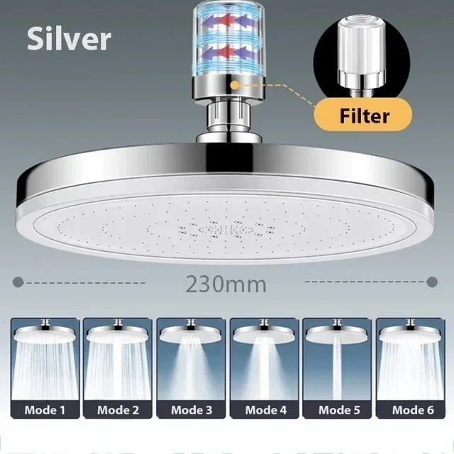 Home Bathroom Taps - Nova Chuveiro de Teto com 6