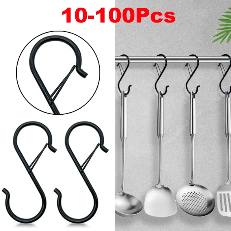 Home Bathroom Shelf - 10 /100 pçs ganchos de suspensão