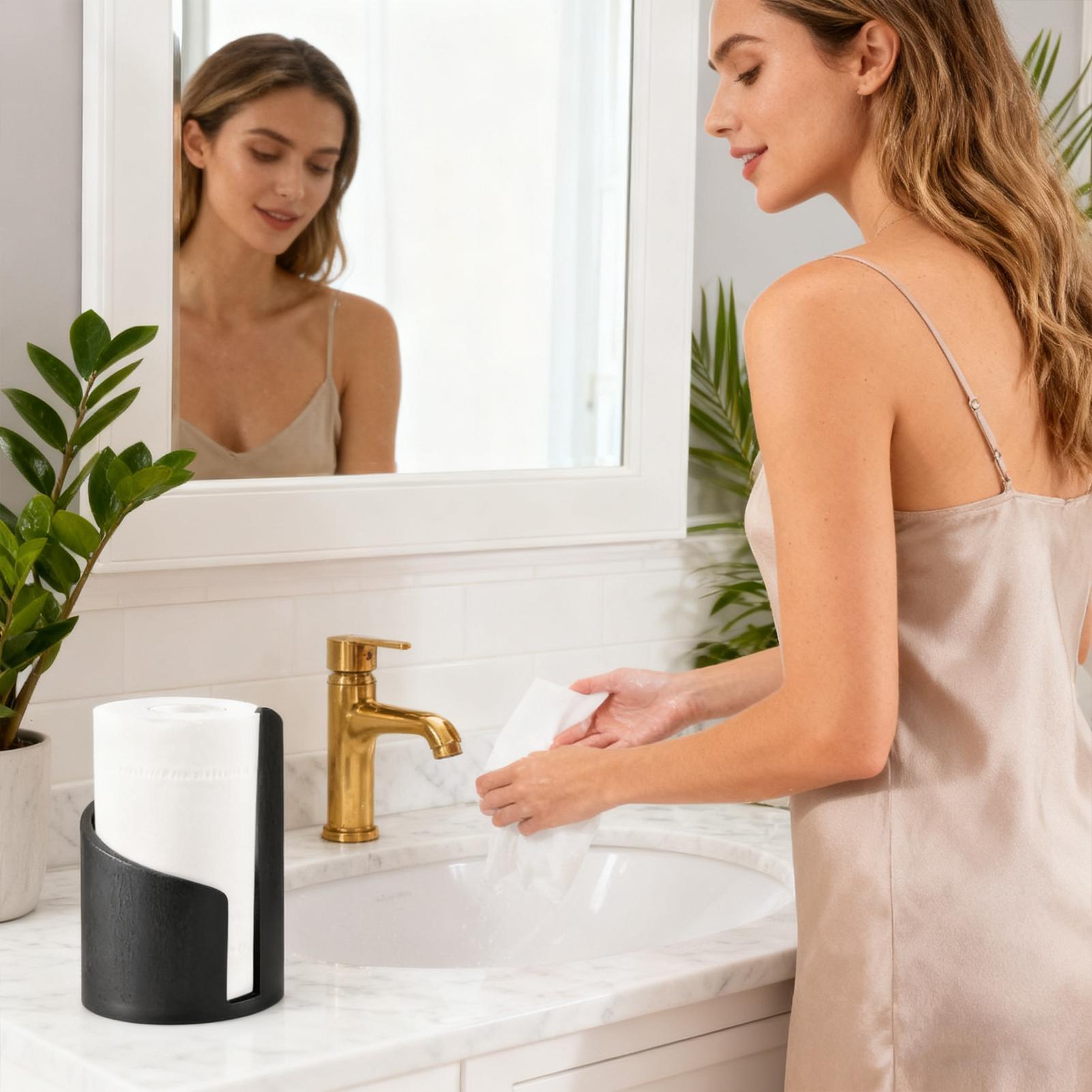 Home Bathroom Towel Dispenser - Suporte de toalha de papel de