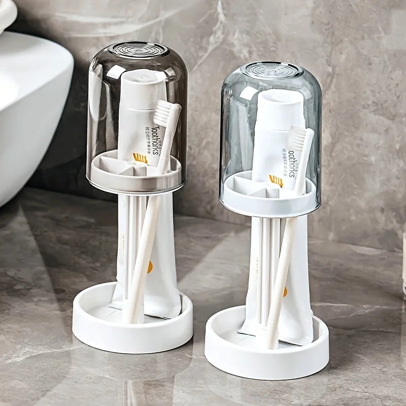 Toothbrush Holder Set - Conjunto de Suporte Multifuncional de Plástico