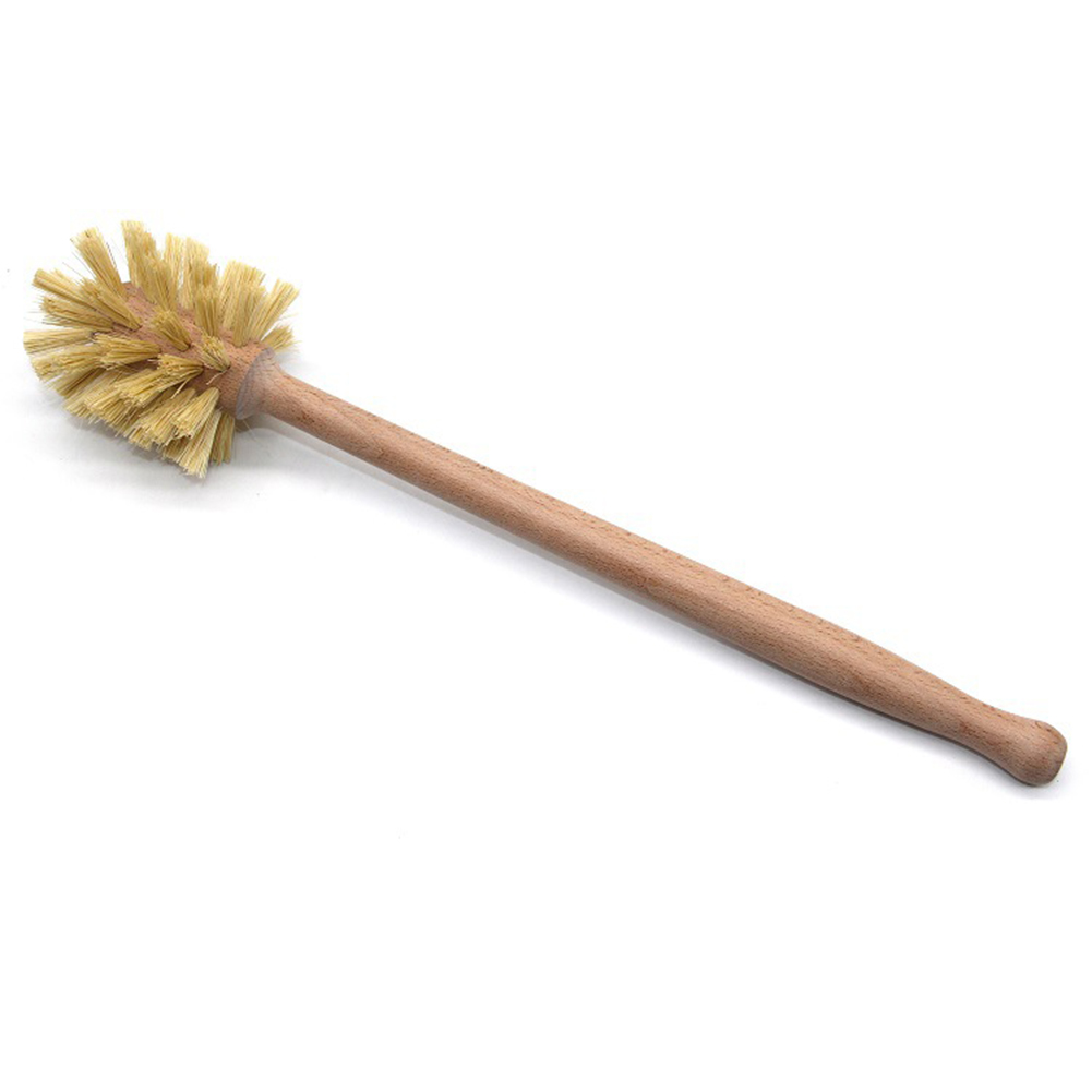 Toilet Brush Holder - Escova de banheiro de madeira com