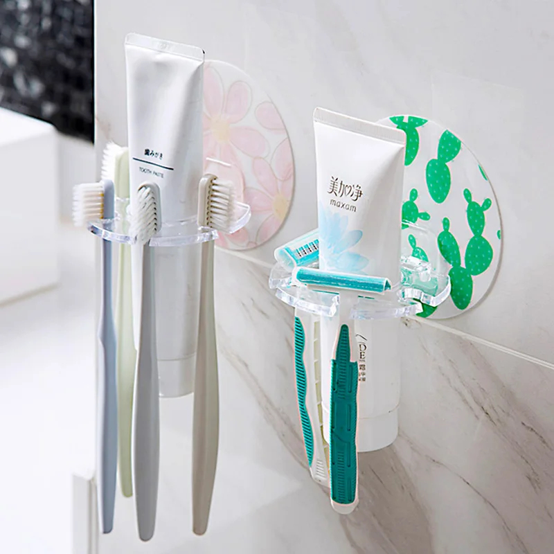 Toothbrush Holder Set - Suporte de Escova de Dentes Autoadesivo