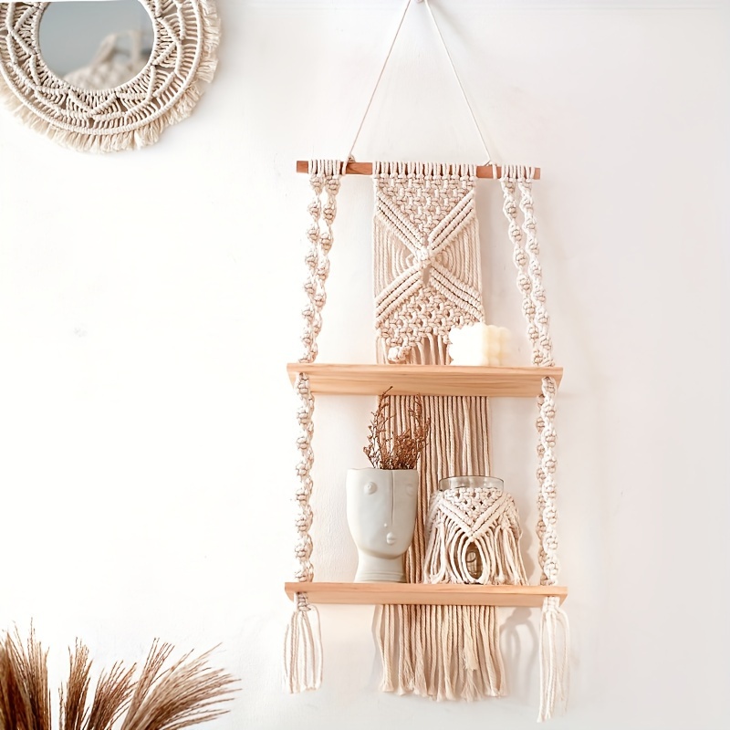 Home Bathroom Shelf - Prateleira Flutuante de 2 Níveis em
