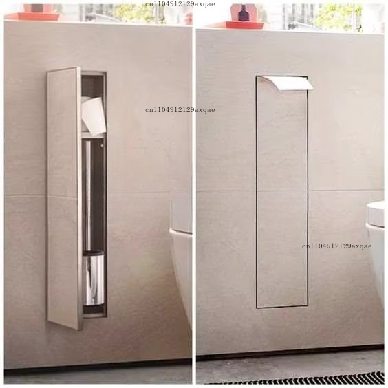 Toilet Brush Holder - Suporte de Papel Higiênico Embutido em