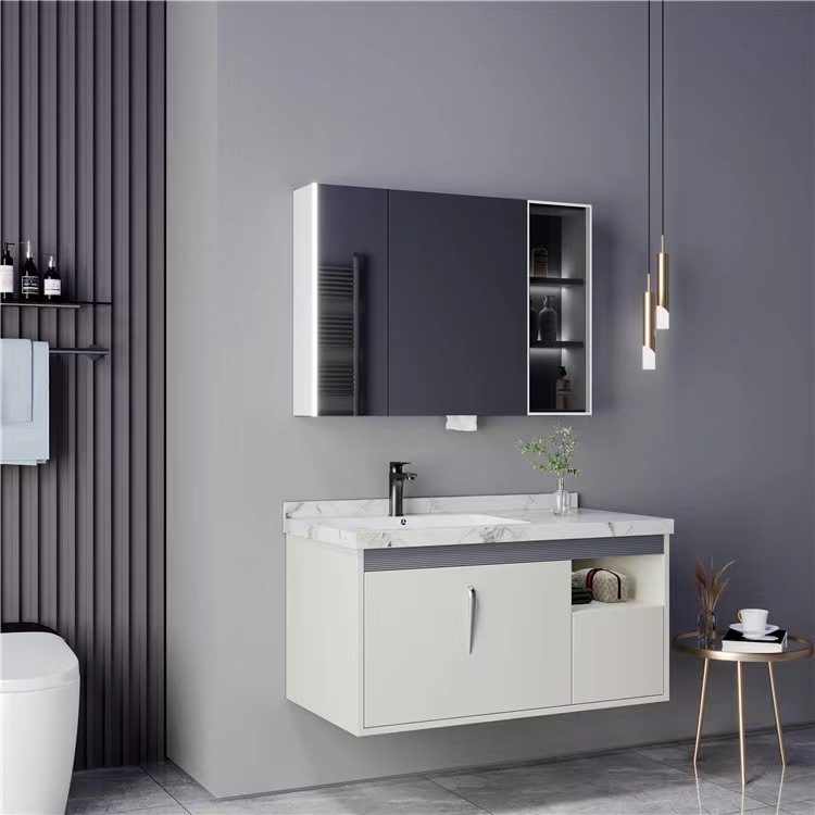 Home Living Bathroom Vanity - Armário de Banheiro Moderno Suspenso com