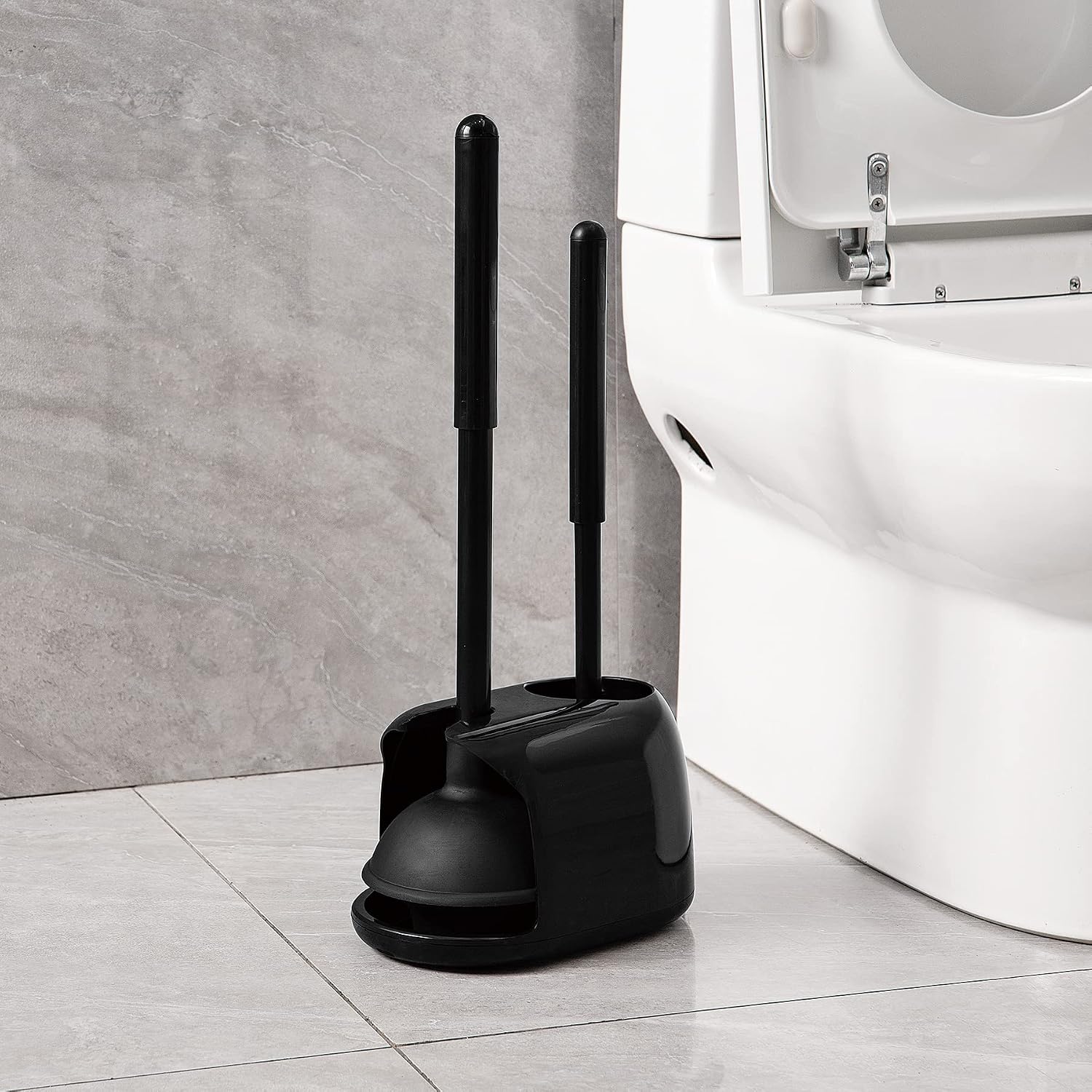 Toilet Brush Holder - Conjunto 2 em 1 de Escova