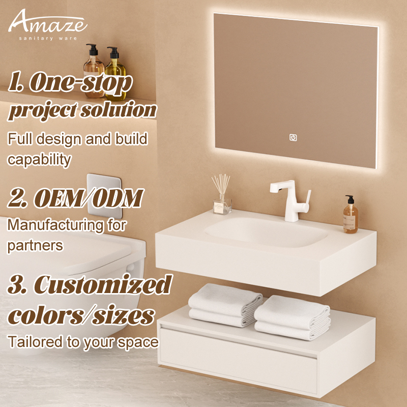 Home Living Bathroom Vanity - Armário de Banheiro de Luxo Personalizável