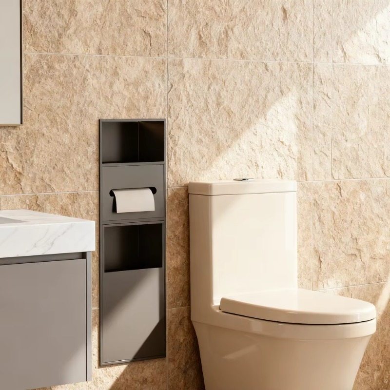 Nicho multifuncional de aço in - Home Bathroom Towel Dispenser avaliação e preço