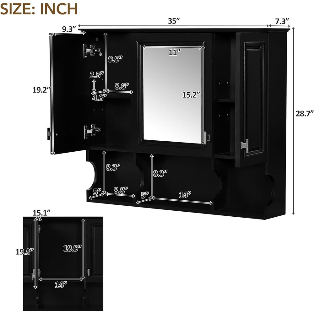 Armário de Parede para Banheir - Home Bathroom Shelf avaliação e preço