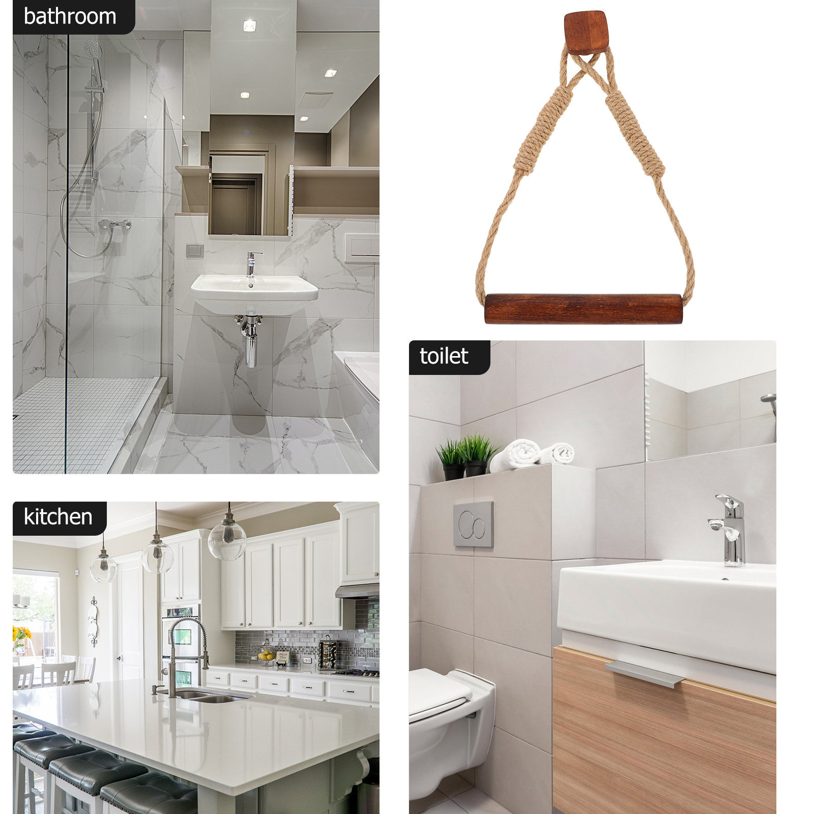 Suporte de Papel Higiênico de  - Home Bathroom Towel Dispenser avaliação e preço