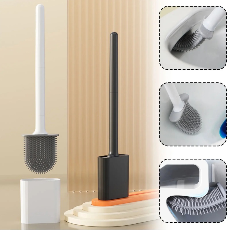 Escova de Silicone Mini para V - Toilet Brush Holder avaliação e preço
