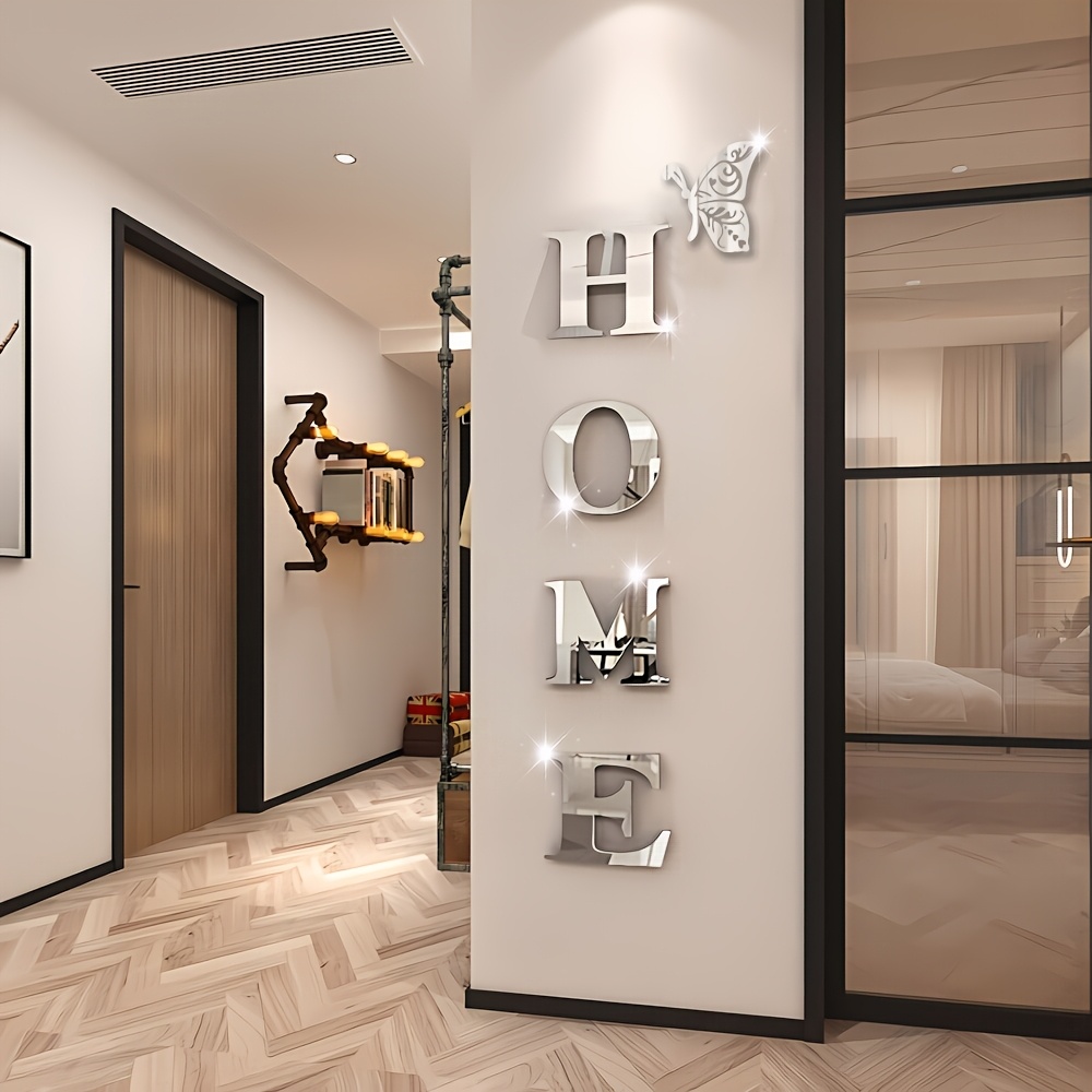 1 conjunto de espelho 3d adesi - Home Goods Bathroom Mirrors avaliação e preço