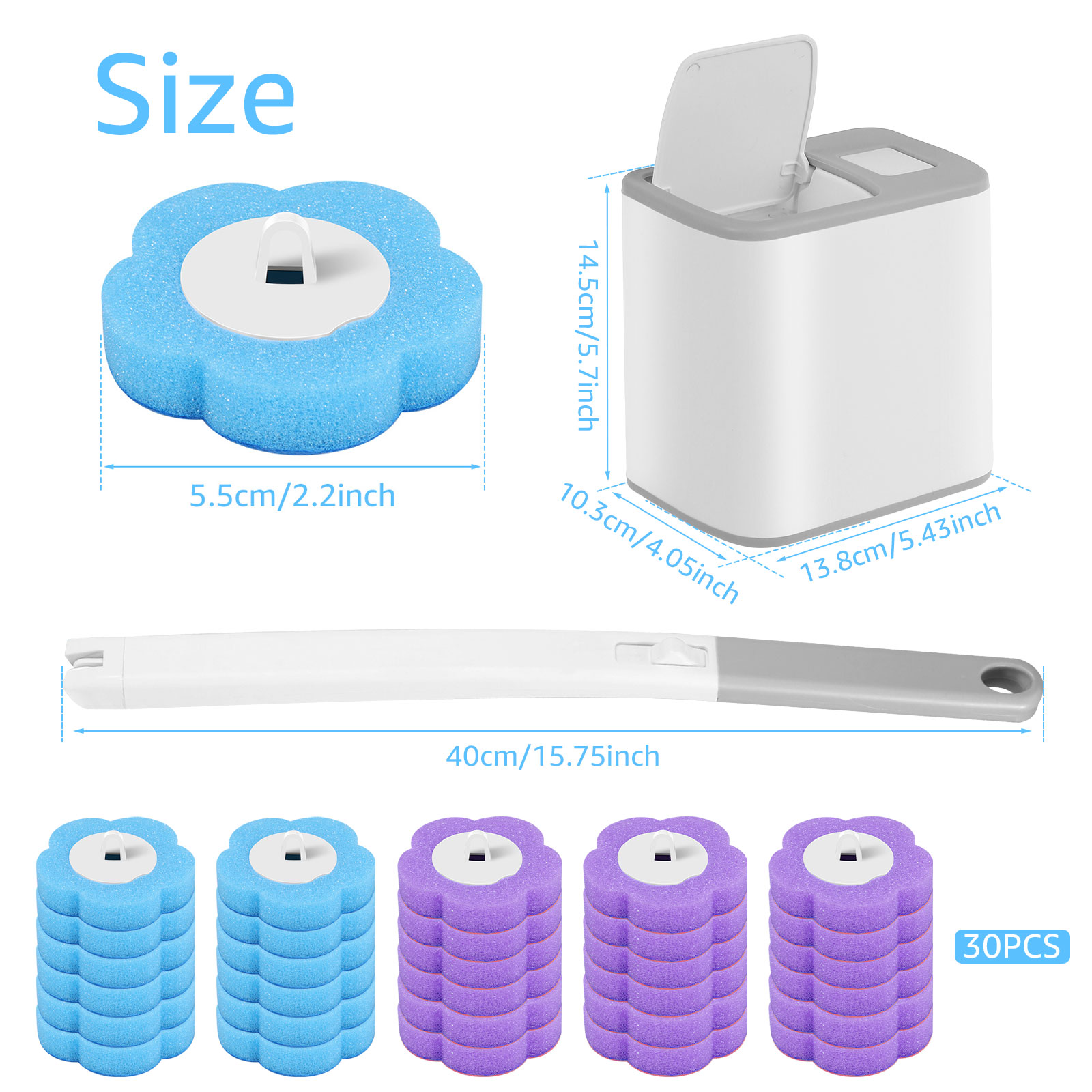 Conjunto de Escova Sanitária e - Toilet Brush Holder avaliação e preço