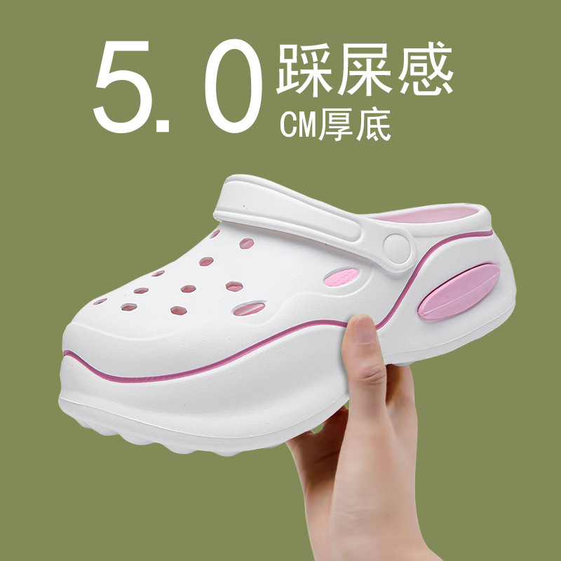 Verão feminino chinelos 5cm pl - Home Outside Bathroom avaliação e preço