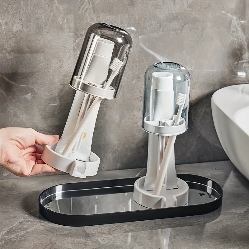 Conjunto de Suporte Multifunci - Toothbrush Holder Set avaliação e preço