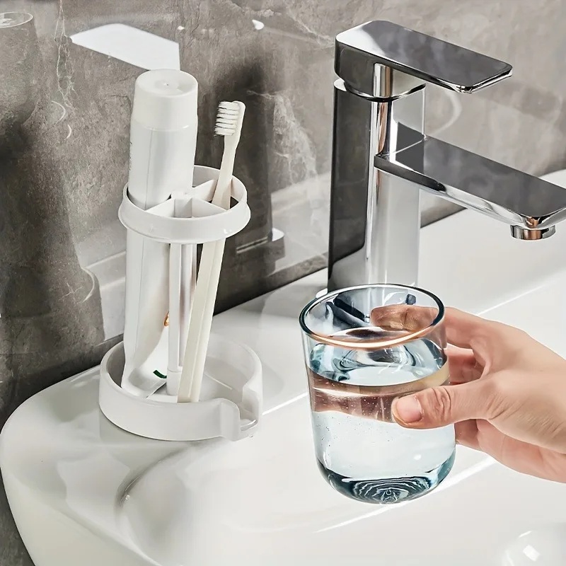 Conjunto de Suporte Multifunci - Toothbrush Holder Set avaliação e preço