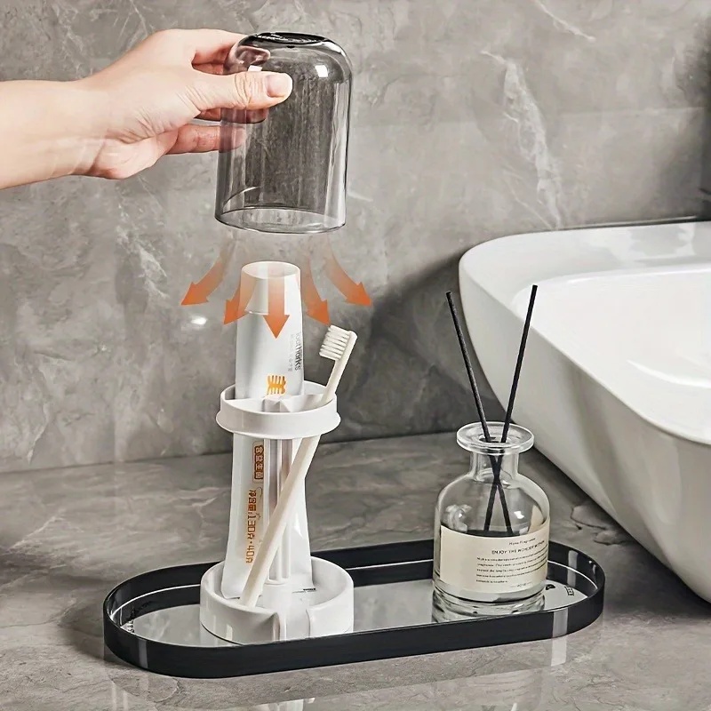 Conjunto de Suporte Multifunci - Toothbrush Holder Set avaliação e preço