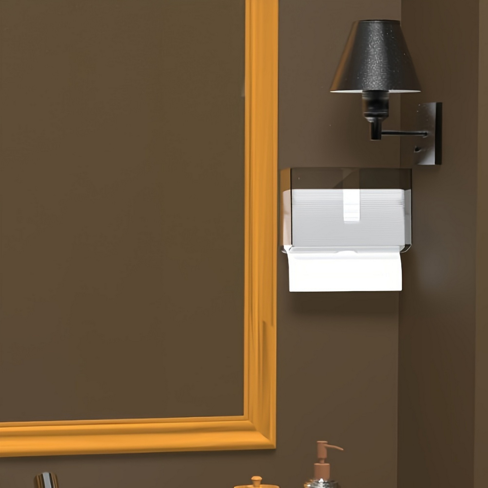 Organizador de Caixa de Lenços - Home Bathroom Towel Dispenser avaliação e preço