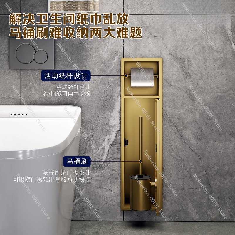 Suporte Premium de Aço Inoxidá - Toilet Brush Holder avaliação e preço