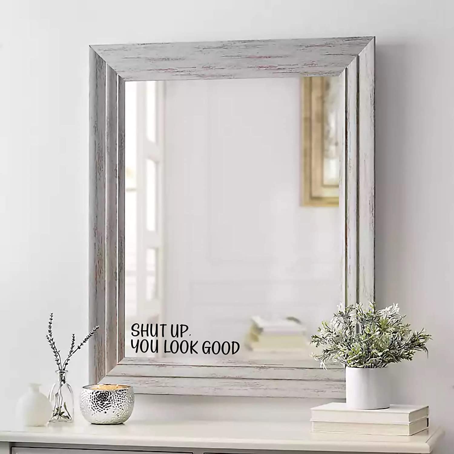 Adesivo Espelhado com Citação  - Home Goods Bathroom Mirrors avaliação e preço