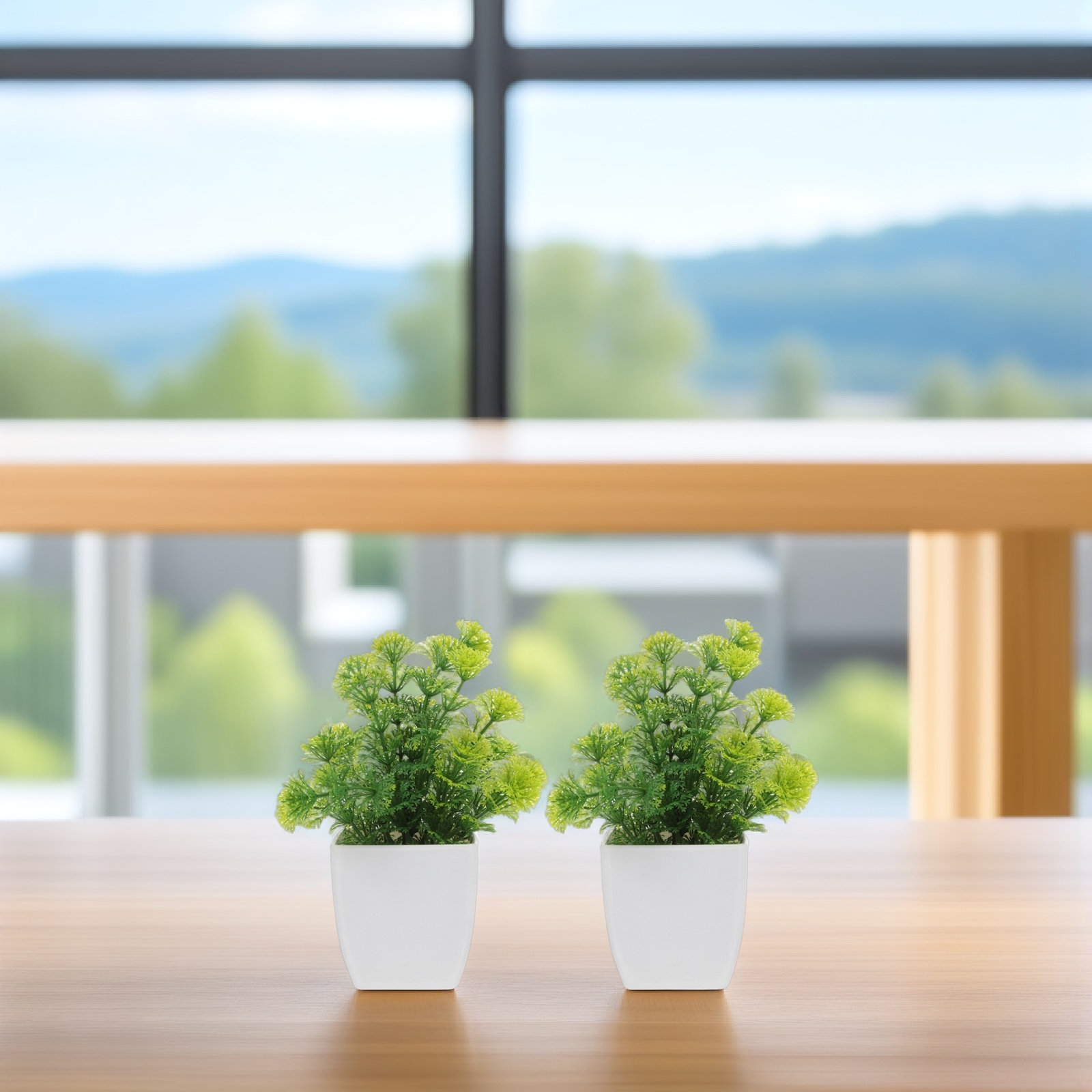 2 Peças de Plantas Artificiais - Home Bathroom Shelf avaliação e preço