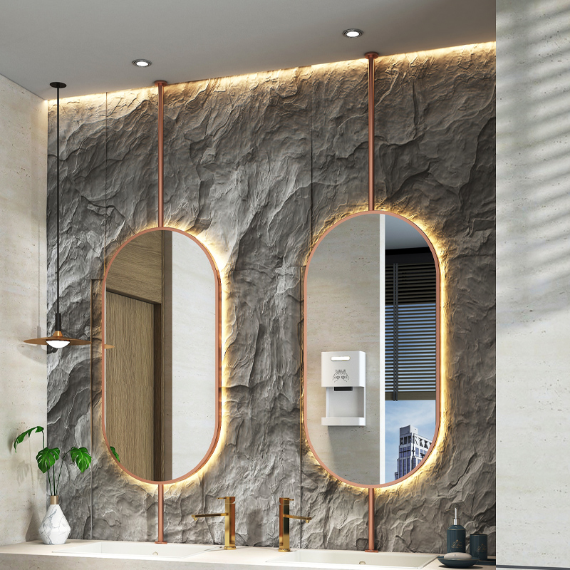 Espelho Oval Suspenso de Teto  - Home Living Bathroom Vanity avaliação e preço
