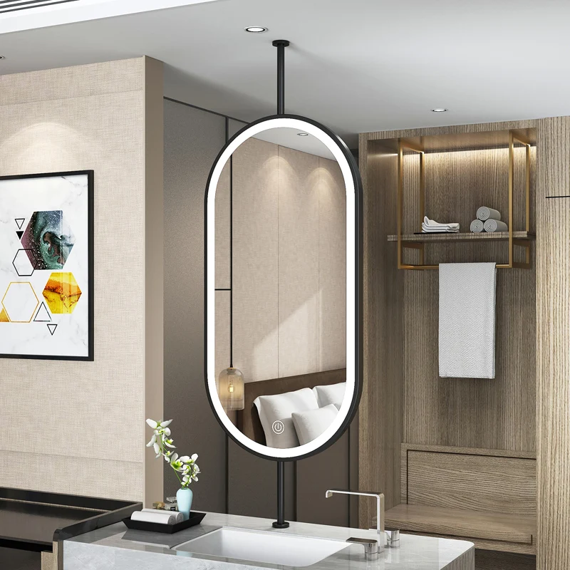 Espelho Oval Suspenso de Teto  - Home Living Bathroom Vanity avaliação e preço