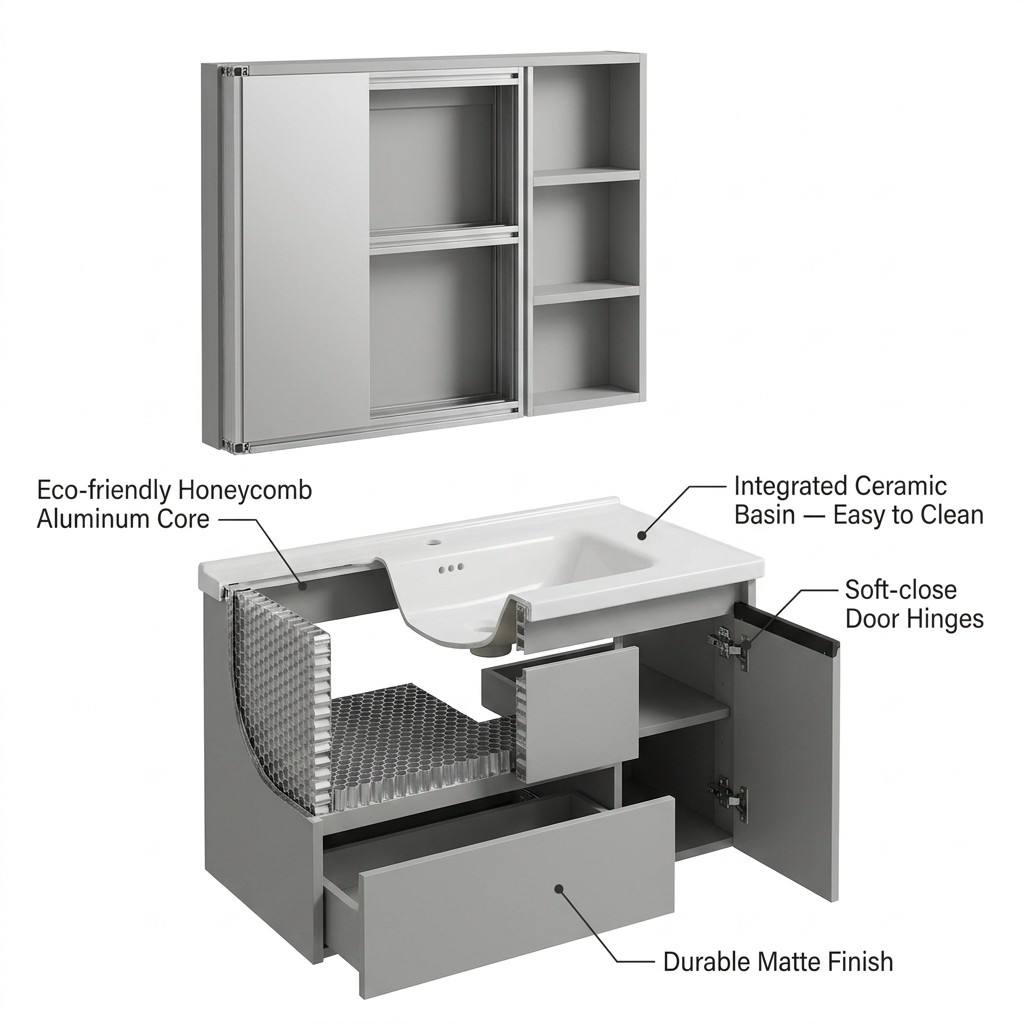 Armário de Banheiro Moderno Ec - Home Living Bathroom Vanity avaliação e preço