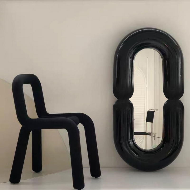 Espelho de Parede Oval Preto c - Home Goods Bathroom Mirrors avaliação e preço