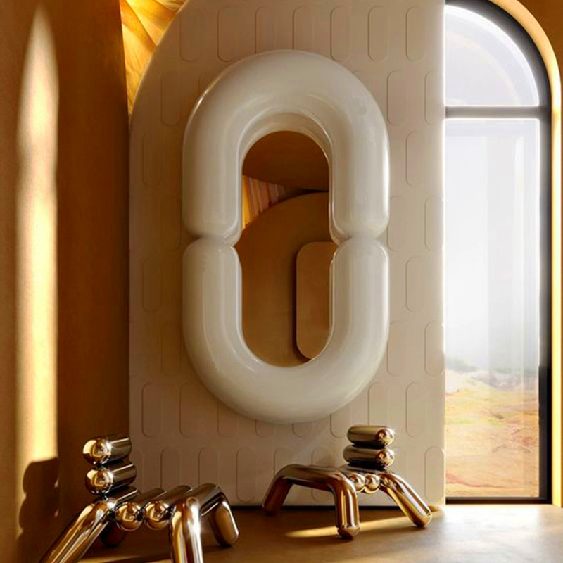 Espelho de Parede Oval Preto c - Home Goods Bathroom Mirrors avaliação e preço