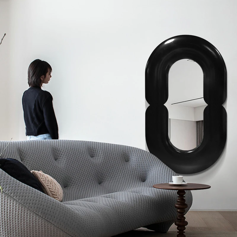 Espelho de Parede Oval Preto c - Home Goods Bathroom Mirrors avaliação e preço